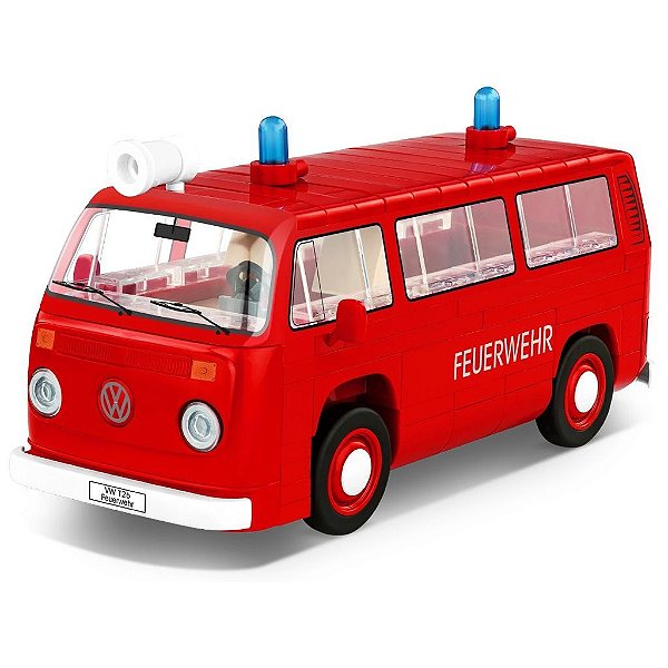 Blocos de Montar COBI VW Feuerwehr 172 Peças Original Polônia ABS Certificado Colecionável Lacrado