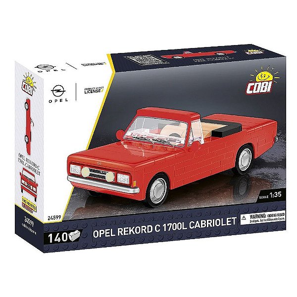 Blocos de Montar COBI Opel 1700 L Cabriolet 140 Peças Ref 24599 Original Polônia ABS