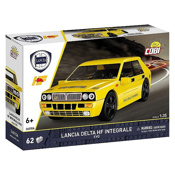 Blocos de Montar COBI Lancia Delta HF Integrale Evo 61 Peças Ref 24515 Original Polônia ABS