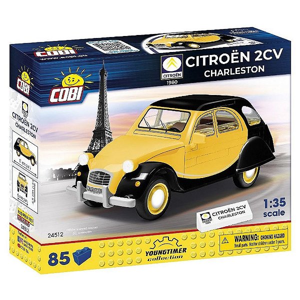 Blocos de Montar COBI Citroen 2CV Charleston 85 Peças Ref 24512 Original Polônia ABS
