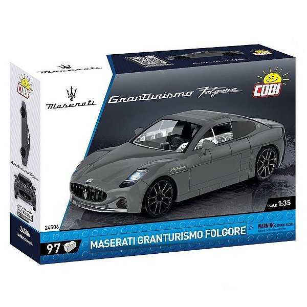 Blocos de Montar COBI Maserati Granturismo 2024 Folgore 97 Peças Ref 24506 Original Polônia ABS