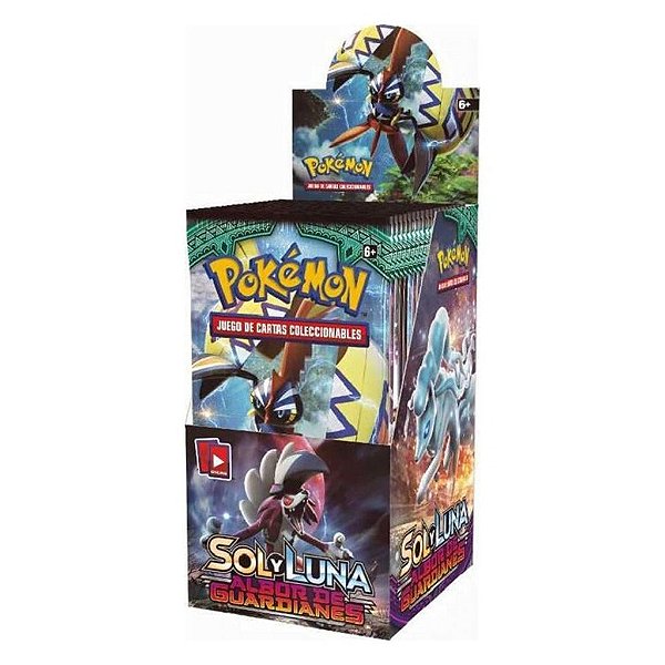 Display de Boosters Pokémon Sun & Moon Guardians Rising Special Display com 18 Pacotes Original