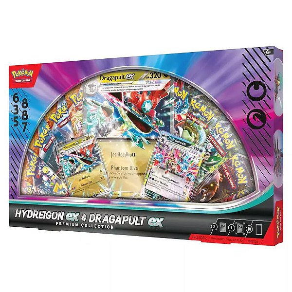 Produto Pokémon Hydreigon Ex & Dragapult Premium Original The Pokémon Company International