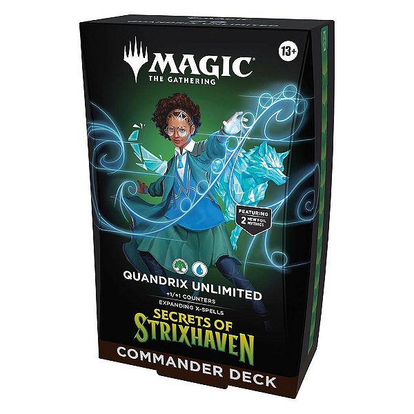 Commander Deck Magic: The Gathering Strixhaven Secrets Commander Deck Quandrix Unli. Original
