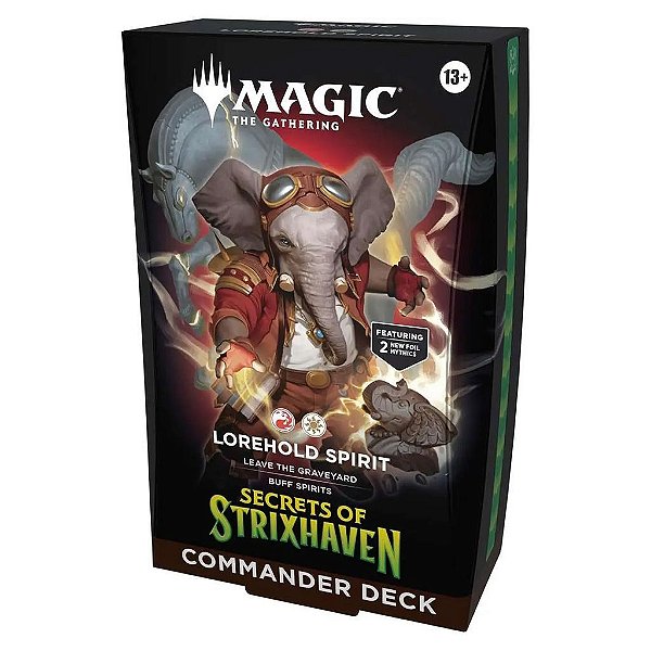 Commander Deck Magic: The Gathering Strixhaven Secrets Commander Deck Loreholo Spirit Original