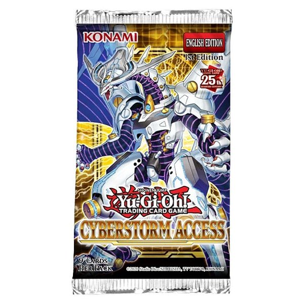 Produto Yu-Gi-Oh! Cyber Storm Access Original Konami Lacrado Colecionável Autêntico