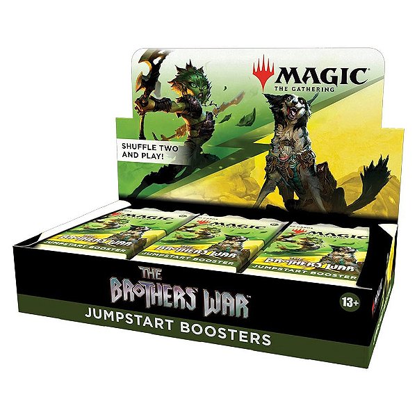 Display de Boosters Magic: The Gathering The Brothers War Jumpstart Display com 18 Pacotes Original