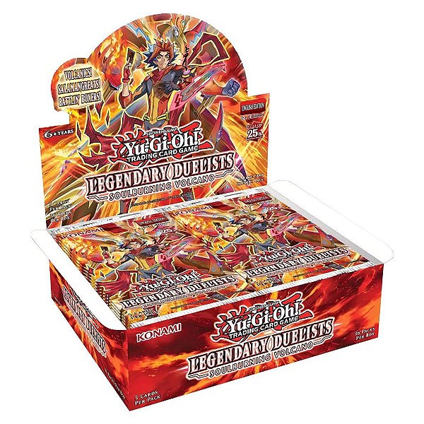 Display de Boosters Yu-Gi-Oh! Legendary Duelists Display com 36 Pacotes Original Konami