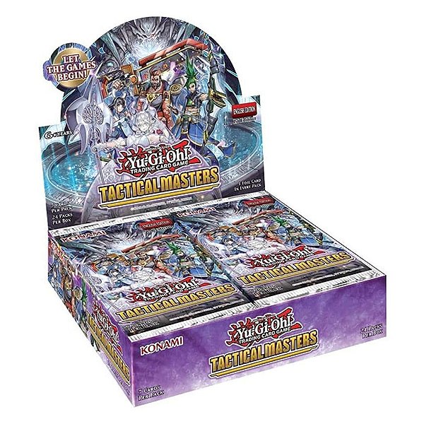 Display de Boosters Yu-Gi-Oh! Tactical Master Booster com 24 Pacotes Original Konami