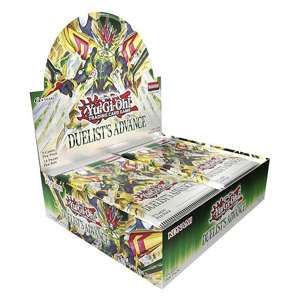 Display de Boosters Yu-Gi-Oh! Duelist Advance Booster Box com 24 Pacotes Original Konami