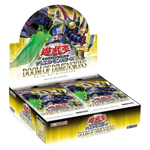 Display de Boosters Yu-Gi-Oh! Doom Of Dimensions Display com 24 Pacotes Original Konami