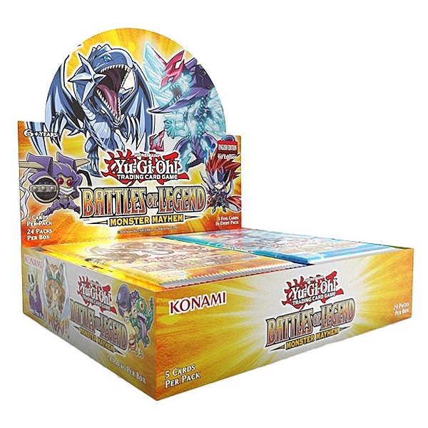 Display Yu-Gi-Oh! Battles Of Legend Monster Mayhem com 24 Pacotes Original Konami