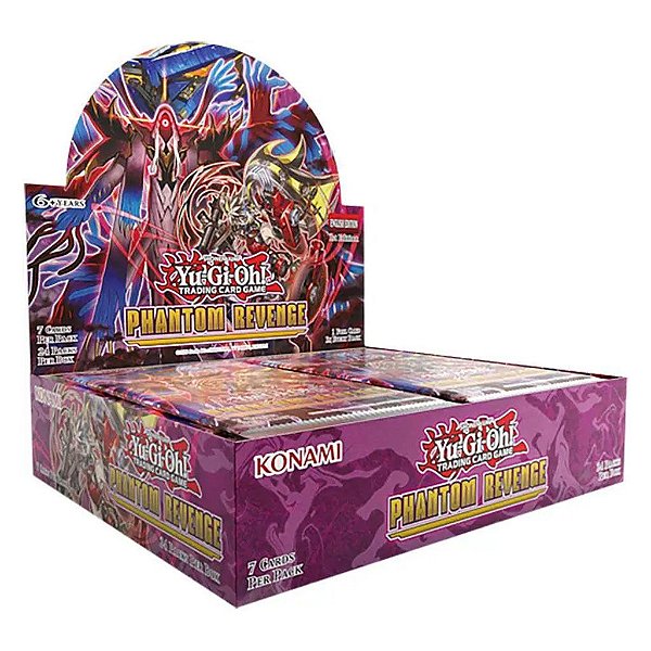 Display de Boosters Yu-Gi-Oh! Phantom Revenge Booster Display com 24 Pacotes Original Konami