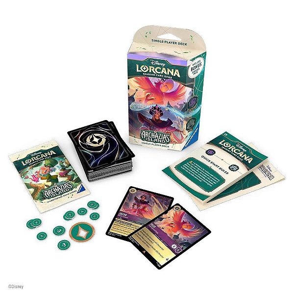 Deck Disney Lorcana Deck Archazia's Island Original Ravensburger Lacrado Colecionável Autêntico