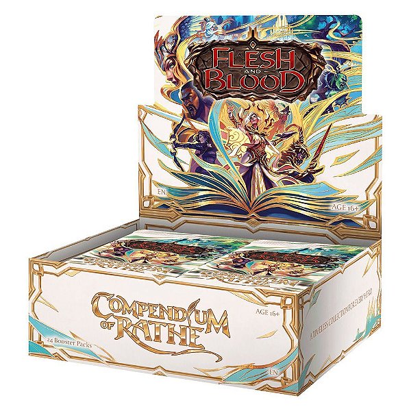 Display de Boosters Flesh and Blood Compendium of Rathe Booster Display com 24 Pacotes Original
