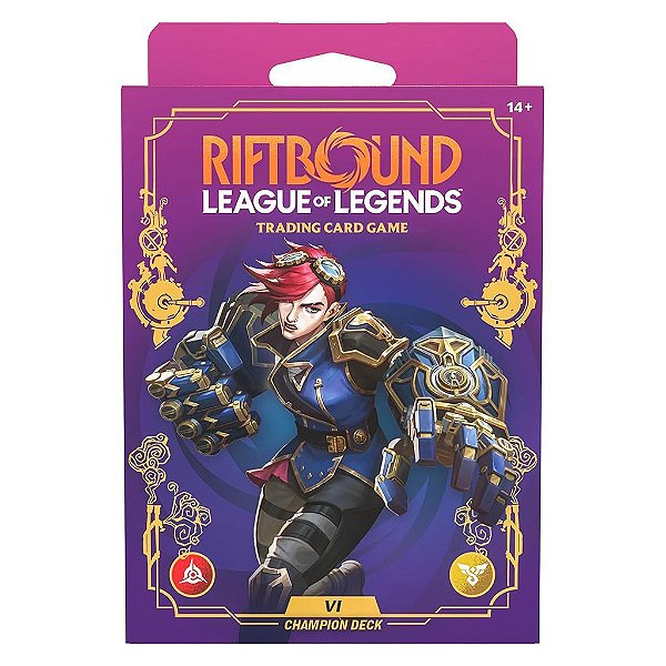 Deck Riftbound Origins Champion Deck Vi Original Riot Games Lacrado Colecionável Autêntico