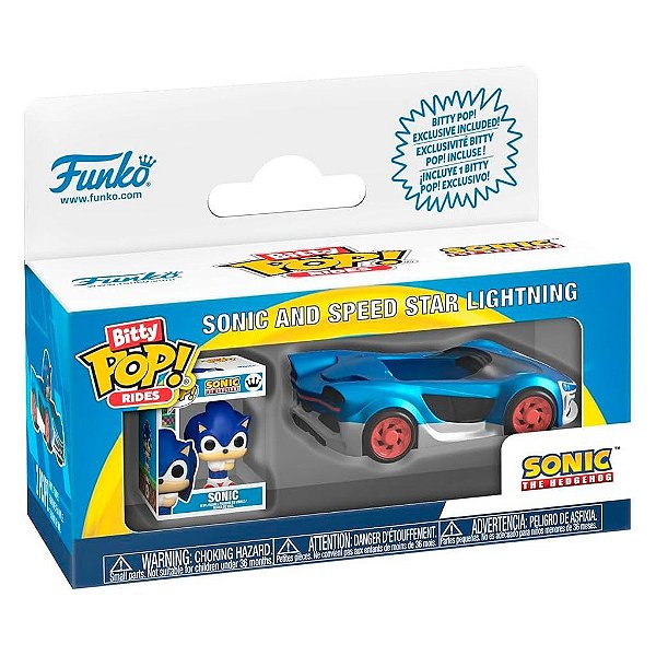 Bitty Pop! Sonic Speed Star Com Produto Original Funko Lacrado Colecionável Autêntico de Vinil