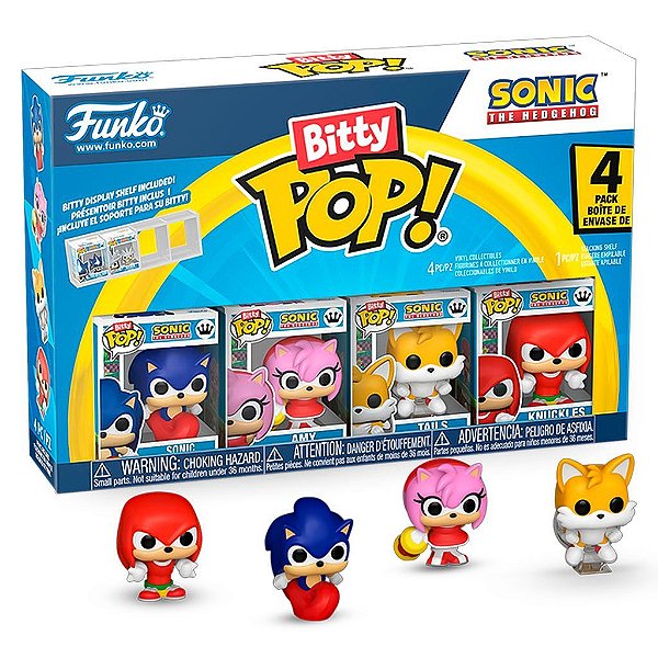 Bitty Pop! Sonic Sonic Sonic Produto Original Funko Lacrado Colecionável Autêntico de Vinil