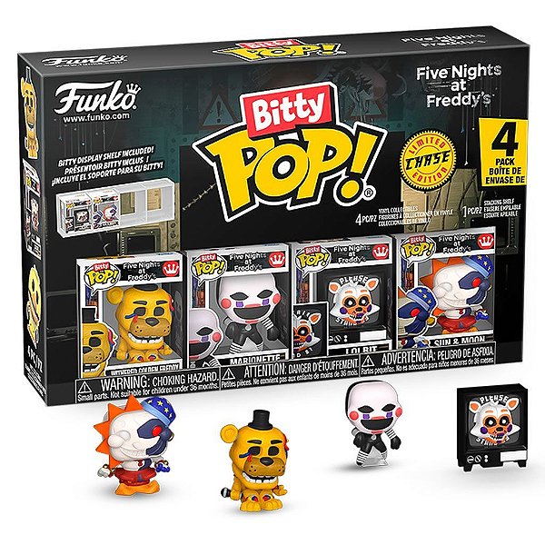Bitty Pop! Five Nights At Freddys Golden Freddy Original Funko Colecionável Autêntico