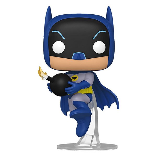Pop! Heroes DC Batman 66 com Bomb Original Funko Pop Colecionável Lacrado Autêntico Vinil Figura