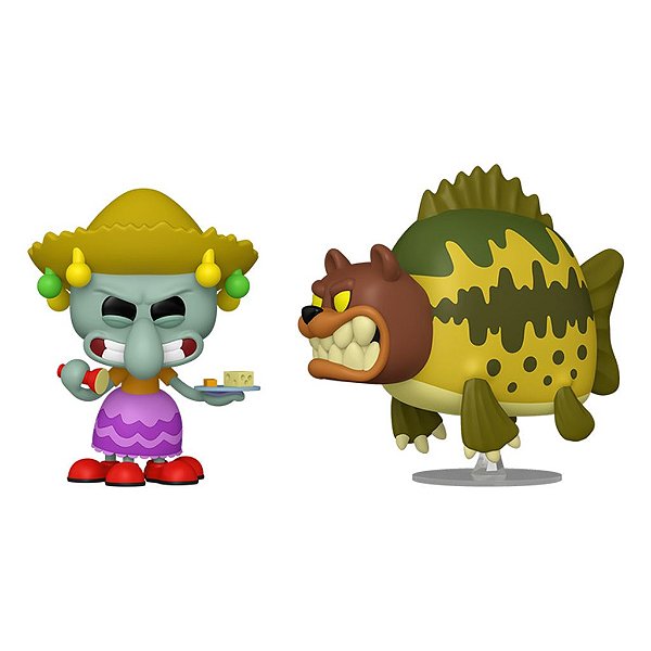 Pop! Spongebob 5 Squidward & Sea Bear Original Funko Colecionável Lacrado Autêntico