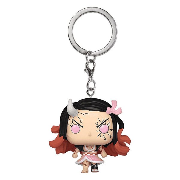 Pop! Keychain Demon Slayer Nezuko Kamado Demon Form Original Funko Colecionável Autêntico