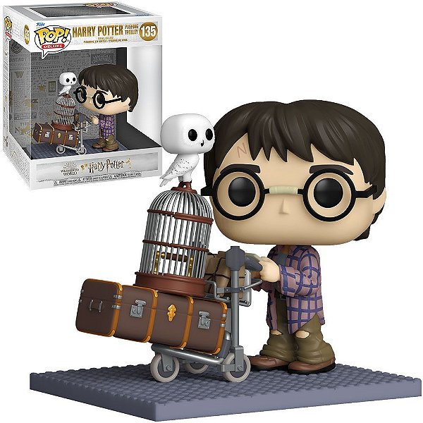 Pop! Harry Potter Anniversary Pushing Trolley #135 Original Funko Colecionável Autêntico