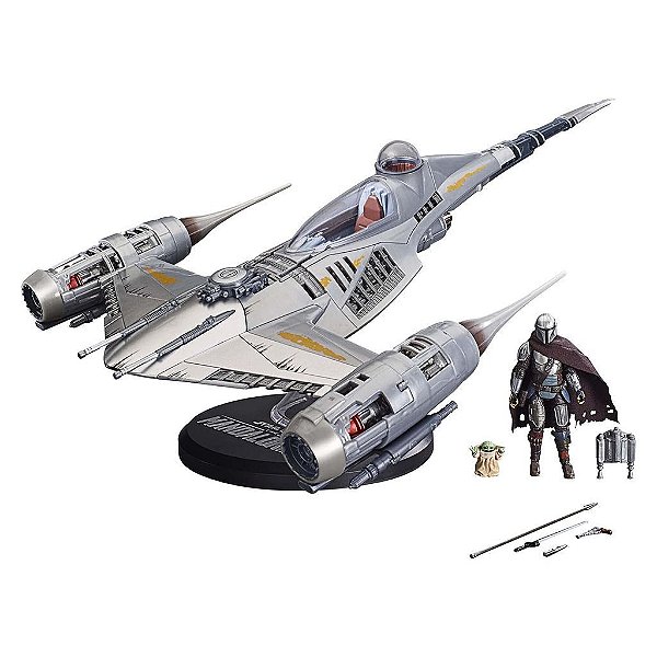 Action Figure Hasbro Star Wars Mandalorian N 1 Starfighter Playsett Colecionável Original Lacrado
