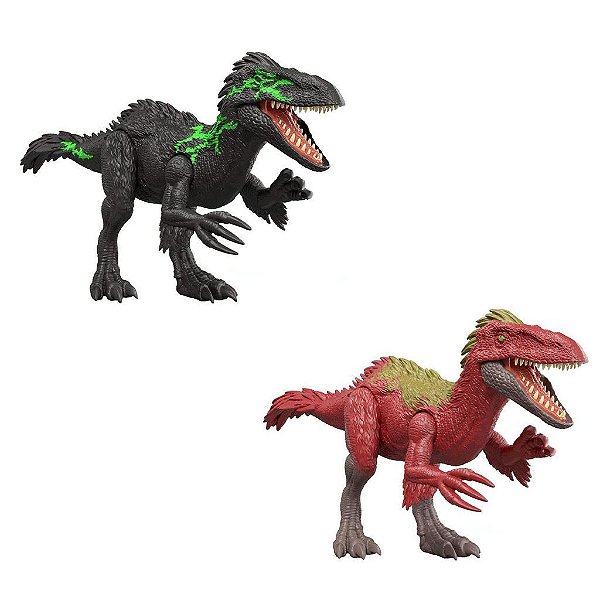 Boneca Figura Mattel Jurassic World Dino Reveal Deluxe Orko Raptorr Jkn04