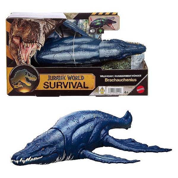 Figura Mattel Jurassic World Wild Roar Brachauchenius Figura Colecionável Original Lacrada