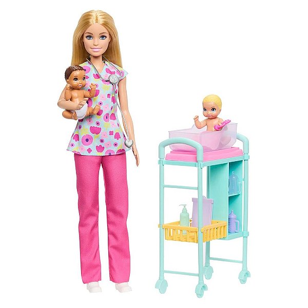 Figura Mattel Barbie Careers Baby Doctor Doll Figura Colecionável Original Lacrada