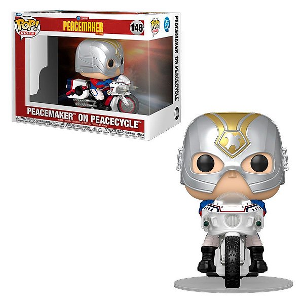 Funko Pop! Peacemaker Peacemaker on Peacecycle Figura Colecionável Original Lacrada