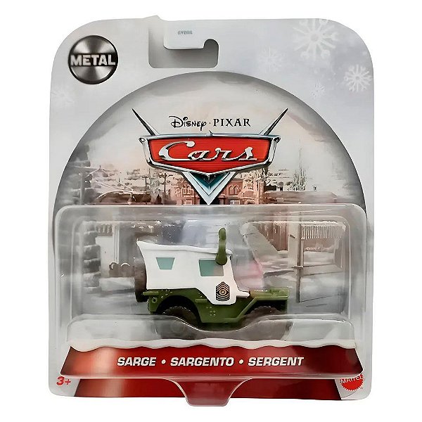 Figura Mattel Disney Pixar and Cars Wintertime Sarge Colecionável Original Lacrado Autêntico