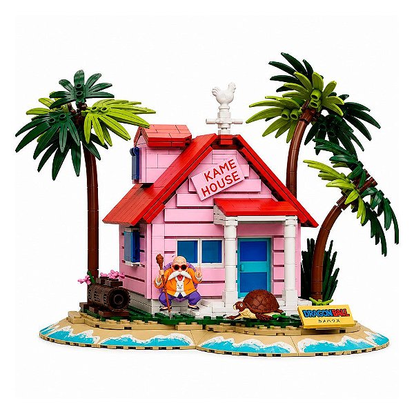 Blocos de Montar Pantasy Dragon Ball Kame House Set 87002 Original Lacrado Colecionável