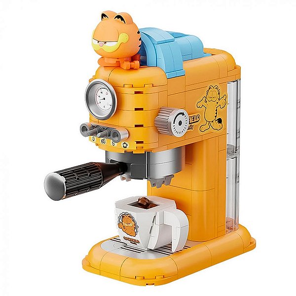 Blocos de Montar Pantasy Garfield Family Machines Coffee Maker Set 86812 Original Lacrado
