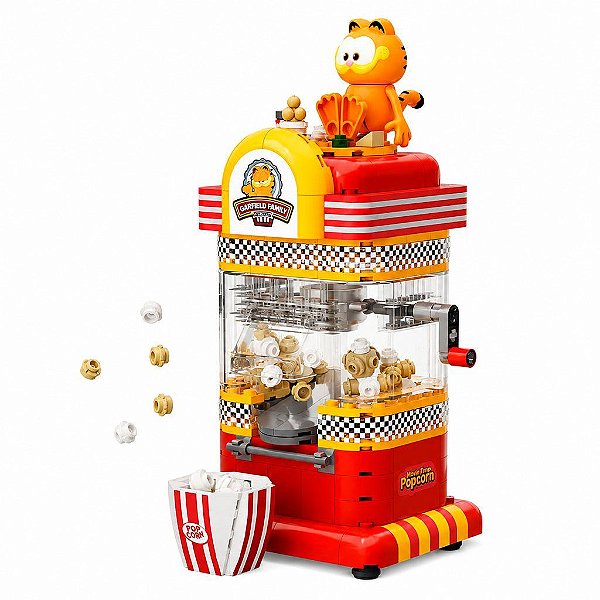 Blocos de Montar Pantasy Garfield Family Machines Series Popcorn Set 86810 Original Lacrado
