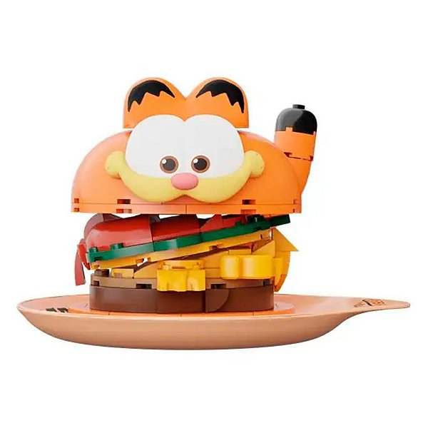 Blocos de Montar Pantasy Garfield Family Hamburger Set 86805 Original Lacrado Colecionável