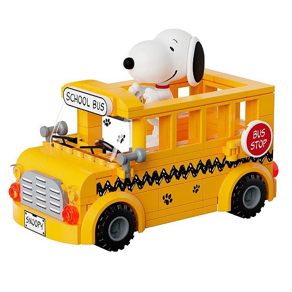 Blocos de Montar Pantasy Peanuts School Bus Set 86906 Original Lacrado Colecionável