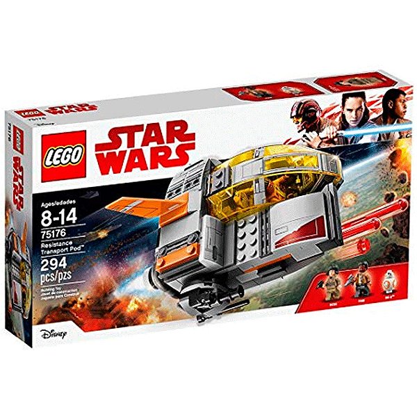 Blocos de Montar Lego Star Wars Resistance Transport Set 75176 Original Lacrado Colecionável