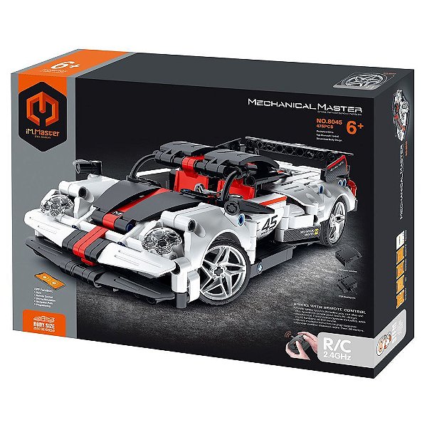 Blocos de Montar iM.Master Car White & Black Rc 476 Peças Original Lacrado Colecionável