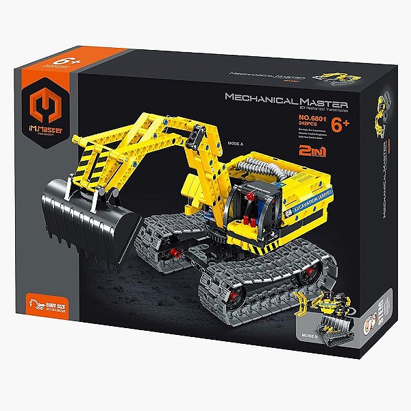 Blocos de Montar iM.Master Excavator 2-em-1 342 Peças Original Lacrado Colecionável
