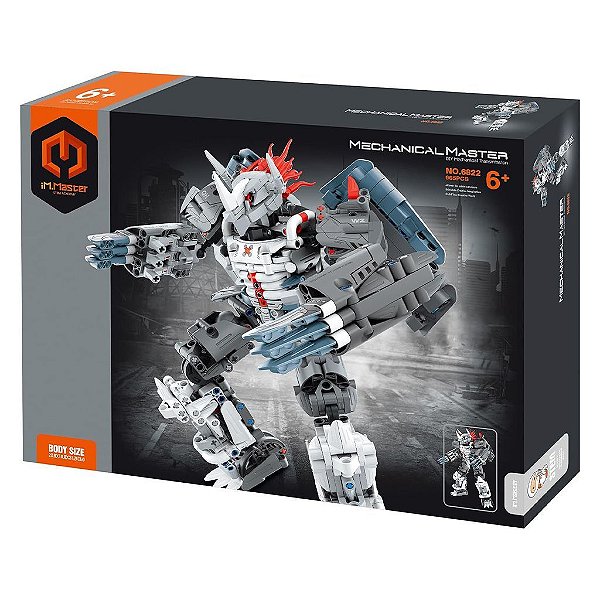 Blocos de Montar iM.Master Mecha Warrior White 965 Peças Original Lacrado Colecionável