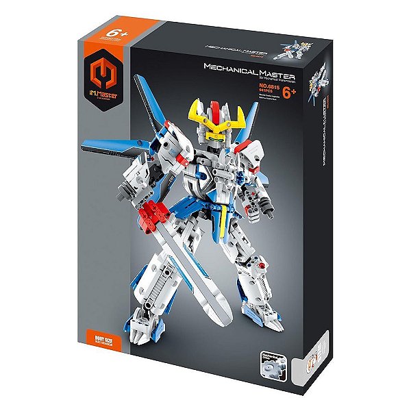 Blocos de Montar iM.Master Cyborg Soldier Blue 641 Peças Original Lacrado Colecionável