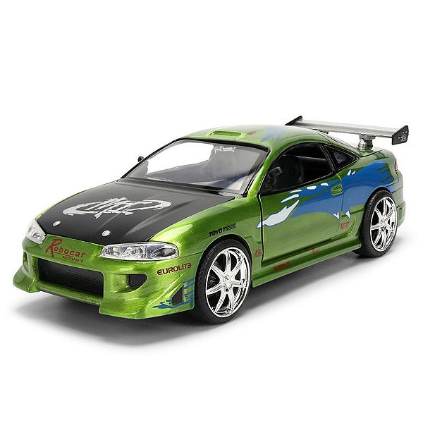 Miniatura Jada Toys Fast & Furious Brian's Mitsubishi Eclipse Color Brush Diecast Original
