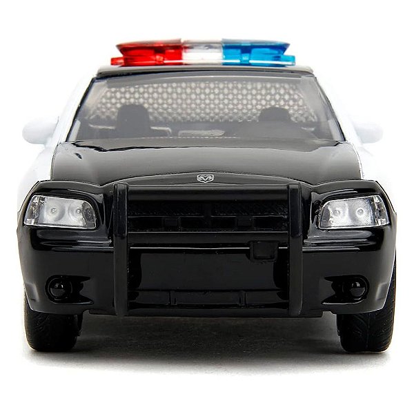 Miniatura Jada Toys Fast & Furious Dodge 2006 Charger Police Car Escala 1:32 Diecast Metal Original