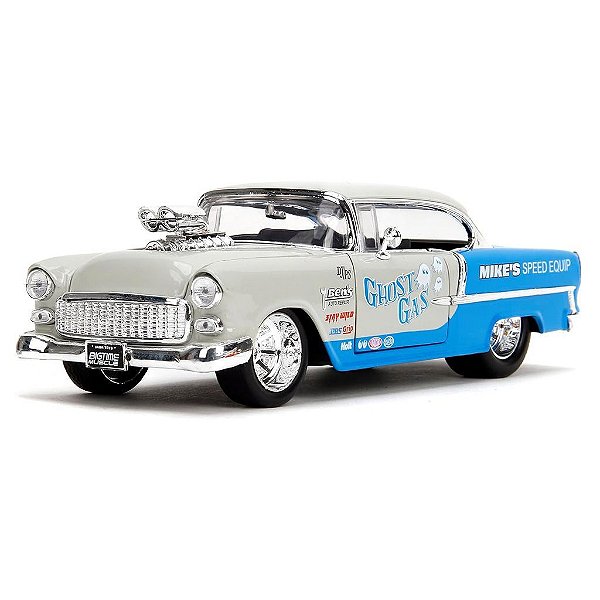 Miniatura Jada Toys Bigtime Muscle Chevrolet 1955 Bel Air Escala 1:24 Diecast Original Colecionável