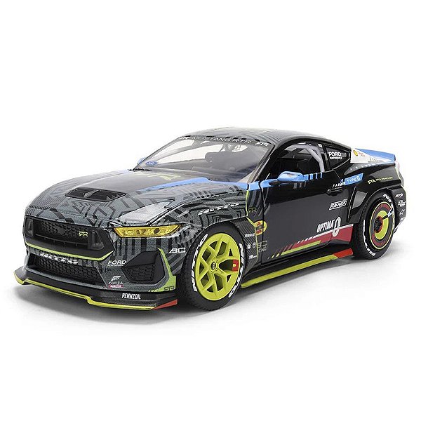 Miniatura Jada Toys RTR Ford 2025 Mustang Light Vaughn Jr Escala 1:24 Diecast Original Colecionável