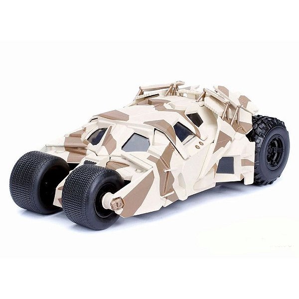 Miniatura Jada Toys Hollywood Rides the Dark Knight 2006 Bat com Barman Camo Diecast Original