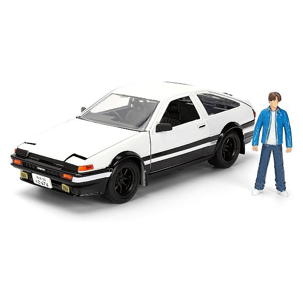 Miniatura Jada Toys Hollywood Rides Toyota 1986 Trueno com Takumi Escala 1:24 Diecast Metal Original