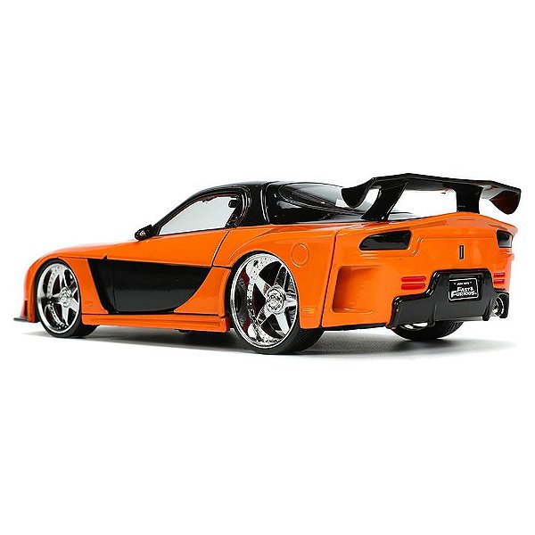 Miniatura Jada Toys Hollywood Rides Fast & Furious Han's Mazda RX-7 com Han Diecast Original